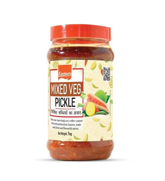 Kerala Eastern Spicy & Tasty Mixed Veg Pickle - 1 kg Bottle | Mixed Vegetable Achar