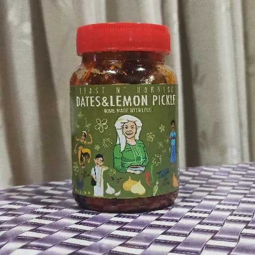 Feast N Harvest Homemade Dates Lemon Pickle No Chemicals And Flavours 250g