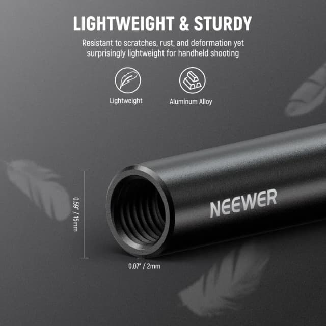 NEEWER 3 Pairs 15mm Rods LWS System (SR009)