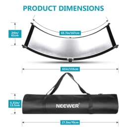 NEEWER 155 x 61cm Clamshell Light Reflector Diffuser - Single Reflector