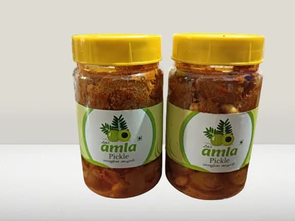 Lolu's Homemade Tasty & Spicy Kerala Style Amla Pickle (നെല്ലിക്ക  അച്ചാർ) - 250 g | Nadan Nellikka Achar | Gooseberry Pickle