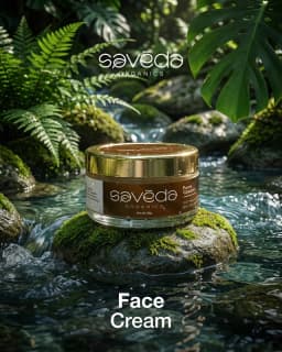 Saveda Organics Natural Face Cream(50gm) | Ayurvedic Skin Toner And Moisturiser Suitable For All Skin Types