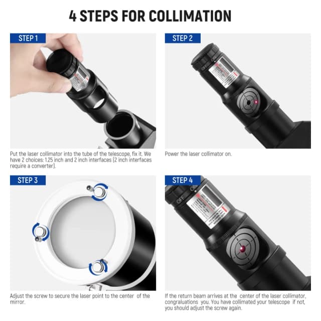 NEEWER Red Laser Collimator Telescope Accessory (LS-T9)
