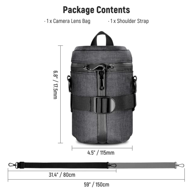 NEEWER Camera Lens Pouch For Camera Lens (PB006)