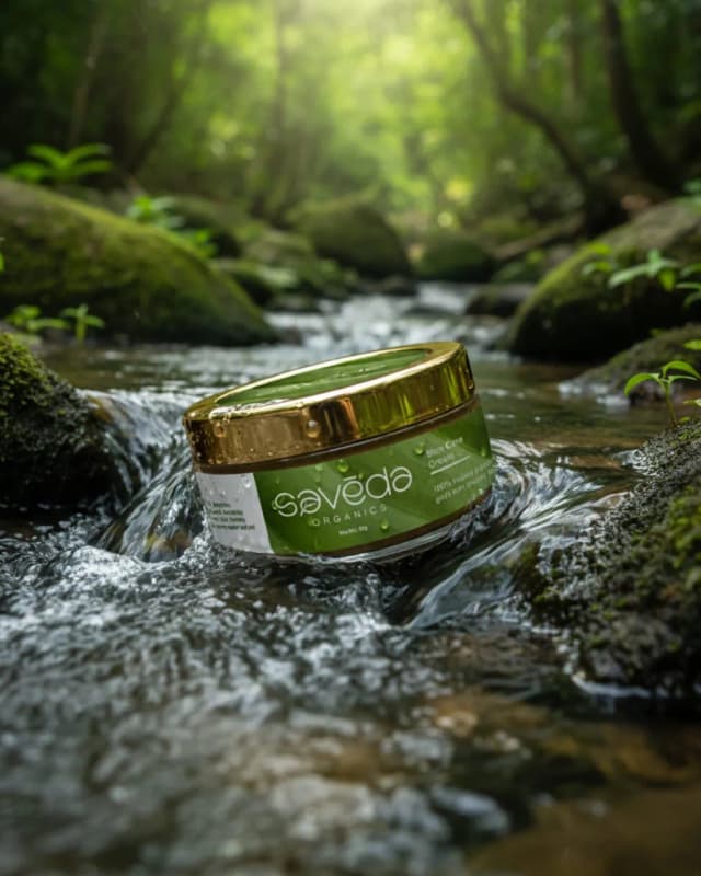 Saveda Organics Herbal Skin Care Cream (50gm) | Natural Soothing Moisturizer for Dry, Itchy & Irritated Skin | Ayurvedic Blend for Daily Skin Protection