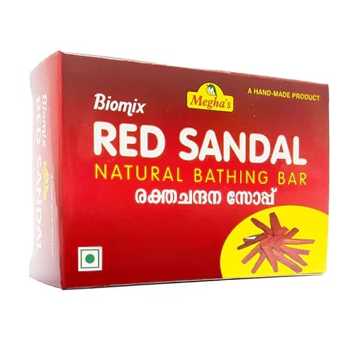 Megha's  Red Sandal Natural Bathing Soap
