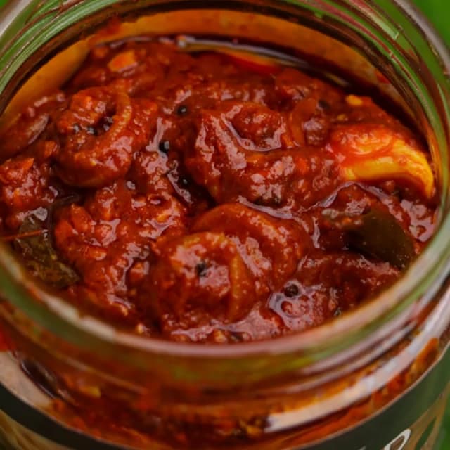 Lilly's Pickles Homemade Fresh Squid Pickle ( കണവ അച്ചാർ) - 250 gm, 500 gm | Kera Fish Pickle | Non-Veg Achar