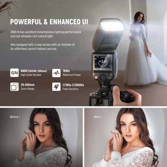 NEEWER 2.4G TTL Camera Flash Speedlite (Z880-C)