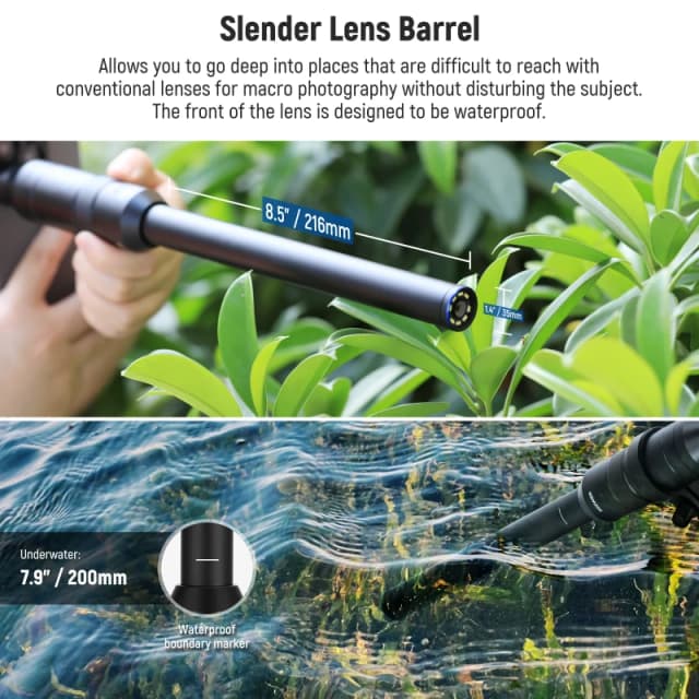NEEWER 18mm 2x Macro Probe Lens with 17mm Thread (LS-51)