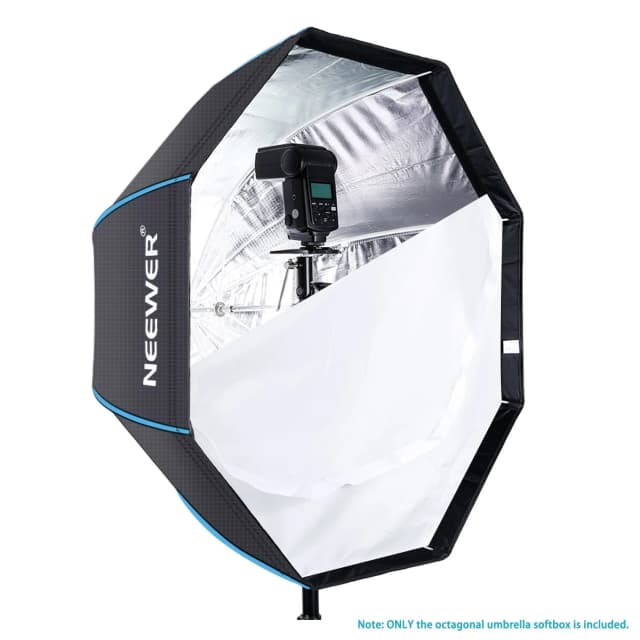NEEWER Portable Octagonal Umbrella Softbox -  32" Black/Blue