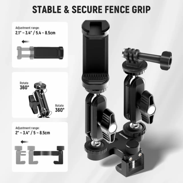 NEEWER Camera Fence Mounting Kit for Live Streaming (PA025)