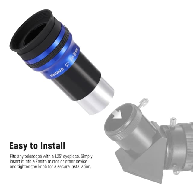 NEEWER 1.25" Wide Angle Telescope Eyepiece (LS-T12)