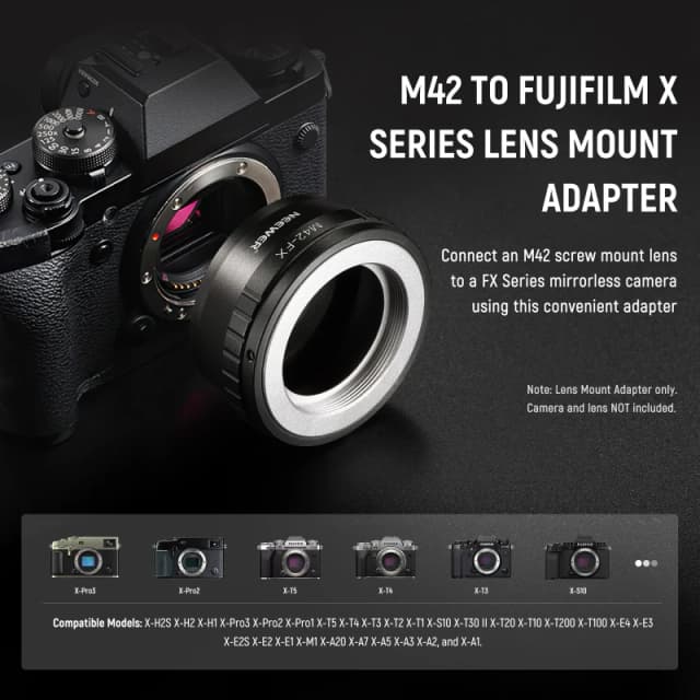 NEEWER M42 to Fuji X Lens Mount Adapter (M42-FX)