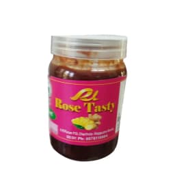 Rose Tasty Pickles – Homemade Kerala Style Ginger Pickle | 250g | Spicy & Tangy Adrak Ka Achar | Authentic Indian Flavorful Side Dish