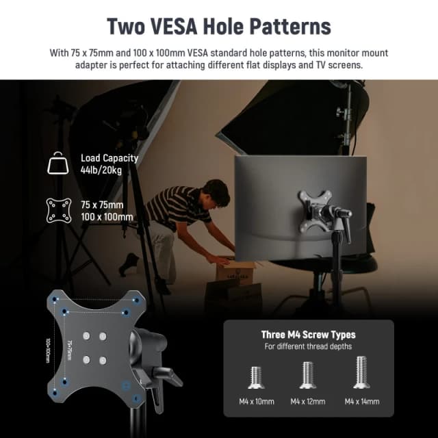 NEEWER Arca Type Quick Release VESA Monitor Mount Adapter (MA016)