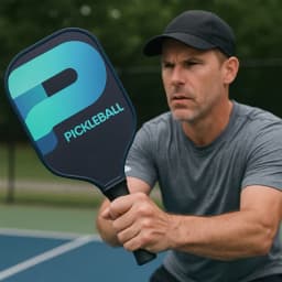 Professional Fiberglass Pickleball Paddle with Cushion Grip Handle – Lightweight Paddle for Indoor & Outdoor Game Play with Anti-Slip Design, Precision Surface & Cover Case (1 Pc)