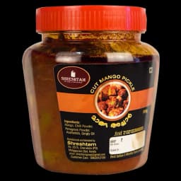 Shreshtam Homemade Tasty Cut mango pickle | Organic & Fresh Kerala Style Pickle 500g