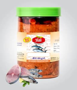 HAI's Kerala-Style Fish Pickle | Spicy Tuna (Kera Meen) Achar | Homemade & Preservative-Free | Authentic Hot & Spicy Flavor – 1kg Pack