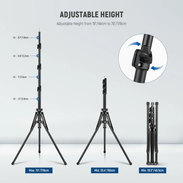 NEEWER 70"/178cm Light Stand (ST178B)