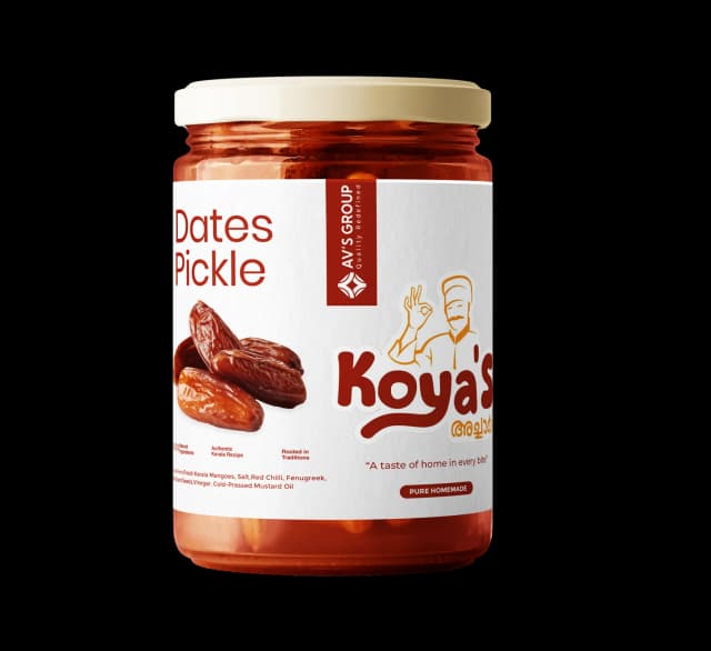 Koyas Pickle Homemade Dates Pickle, Khajoor Ka Achaar, 100% Natural Homemade, Tasty, Healthy, Unique Pickle, No Artificial Color/Flavor, No Added Sugar