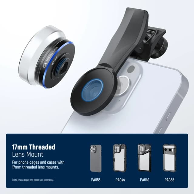 NEEWER PRO 10X Macro Lens with 17mm Thread Phone Lens Clip & Diffuser For Smartphone (LS-28)