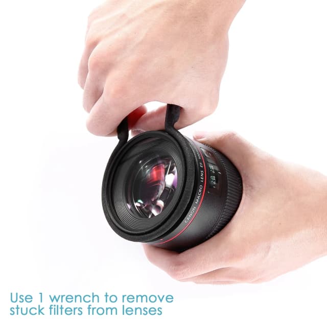NEEWER 2 Pcs Metal Camera Lens Filter Remover Wrench Set Kit-58-62mm