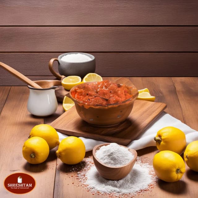 Shreshtam Homemade Tasty Vadukapuli Lemon Pickle ( വടുകപുളി അച്ചാർ) - 250 g | Wild Lemon | Kerala Style Pickle