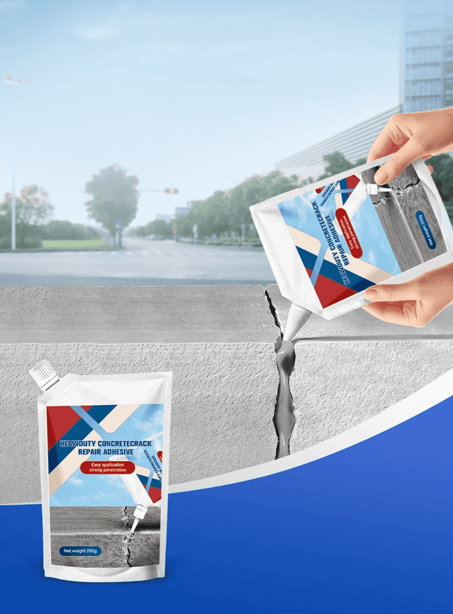 Heavy-Duty Concrete Crack Repair Adhesive,ConcreteAdhesive Outdoor Waterproof,Weather-Resistant Concrete Crack Filler - Pack of 2