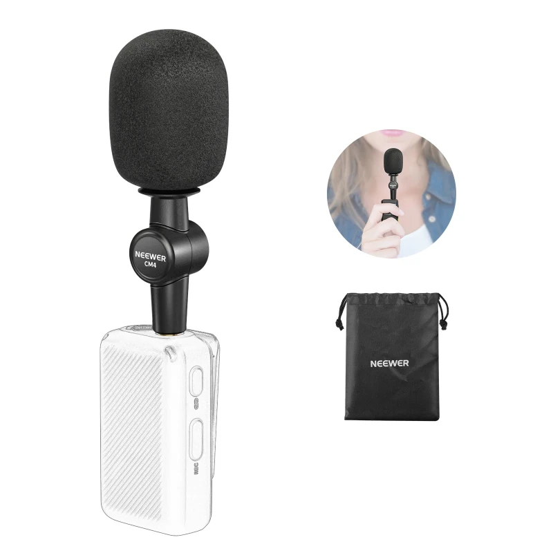 3.5mm TRS Omnidirectional Microphone for DSLR Camera Recorder (CM4)