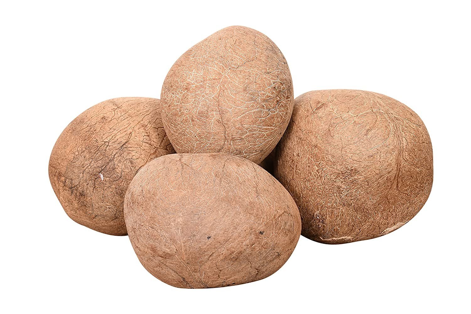 NATURAL FOODS  Coco Ball Dried Coconut (Copra / Kobbari/Sookha Nariyal/ona tenginkayi/korade Narala) 400G