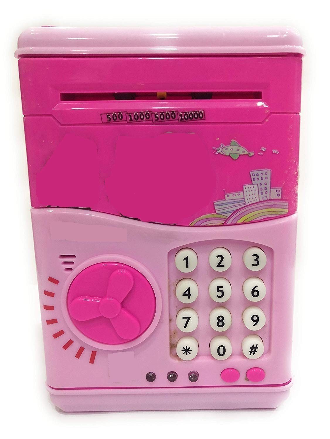 OUD® Creative Money Safe Mini Piggy Bank Safe Box Money Coin ATM Bank Toy ATM Machine Kids Gift Money