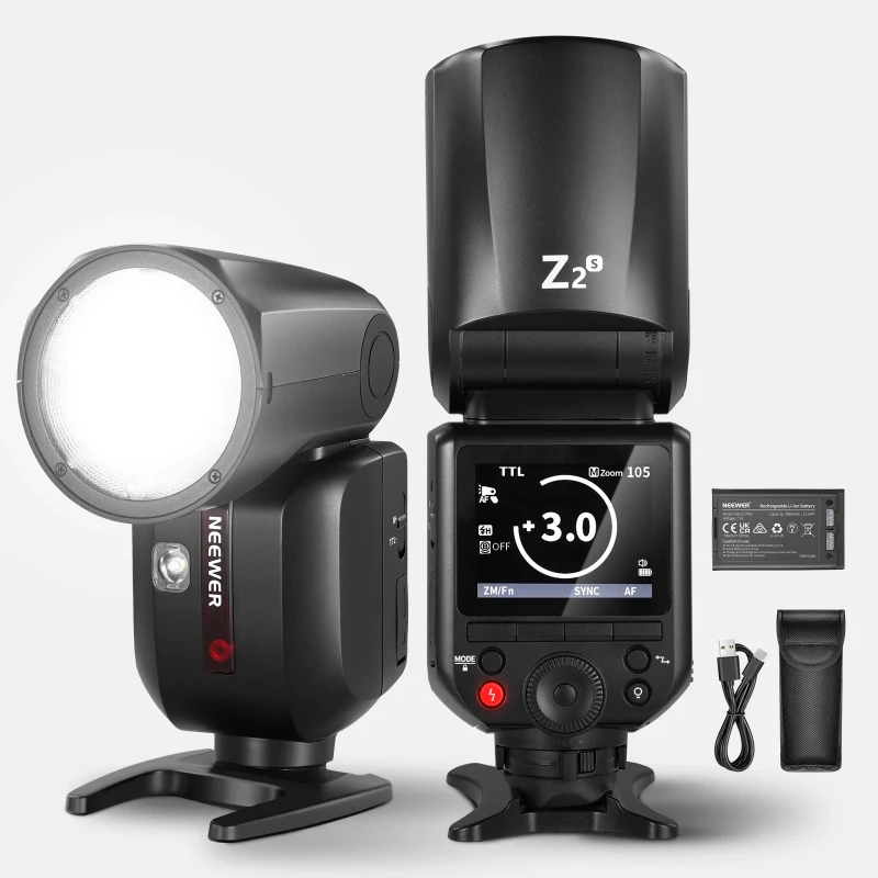 NEEWER 3000mAh Battery TTL Round Head Flash Speedlite - For Sony(Z2-S)
