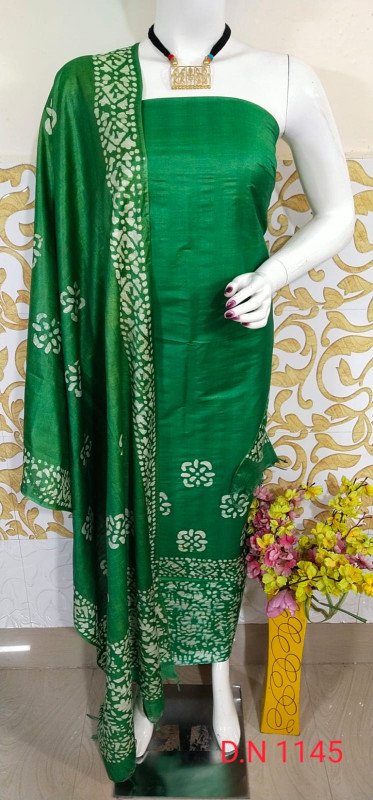 Edathl Star Collection's Premium Quality Batik Printed Suit For Women | Churidar Matrerial