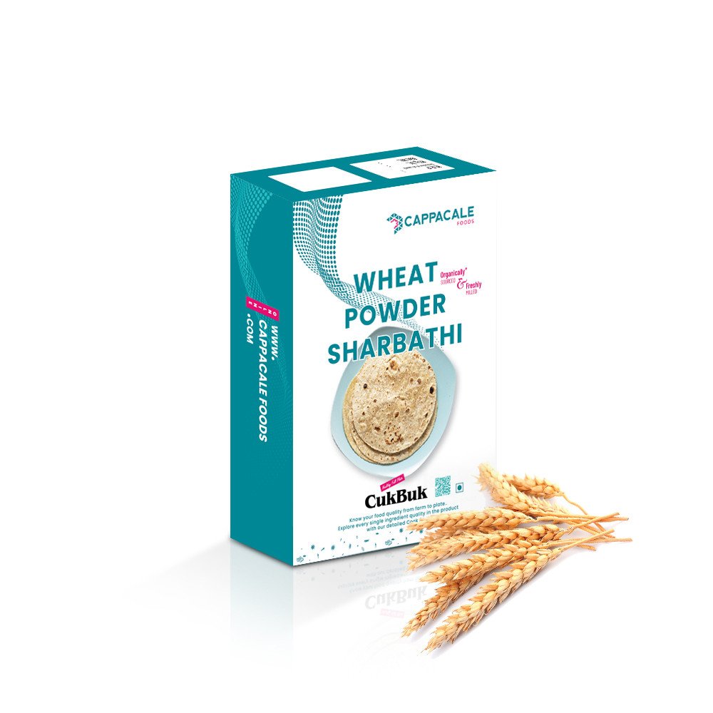 Cappacale Wheat Powder Sharbathi | No Mixture No Preservatives | High Fiber Atta