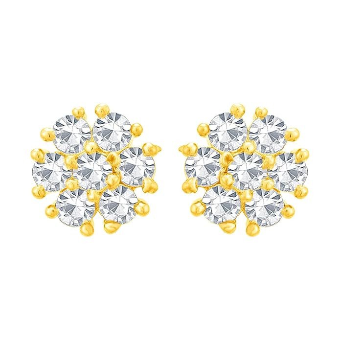 Gold Plated Stud Earring For Women .