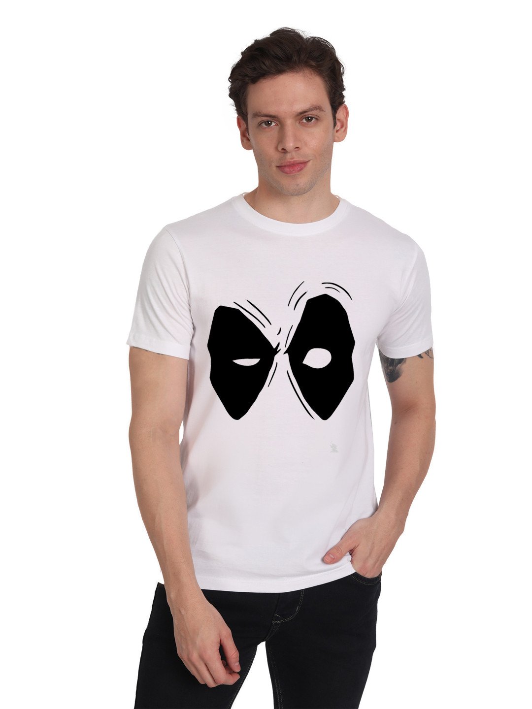 Beorign Half Sleeves Printed And Casual T-Shirt For Men - White Colour | Round Neck T-shirt | T-shirts | Men's T-shirts | Formal T-shirts