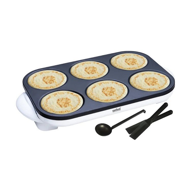 Sanford Crepe Maker 6 PCS 1000 Watts SF8052CM BS | Multi-Functional Crepe Maker