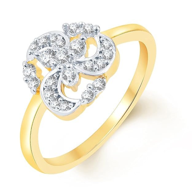 Two Tone Cz Ring(292R490_7)