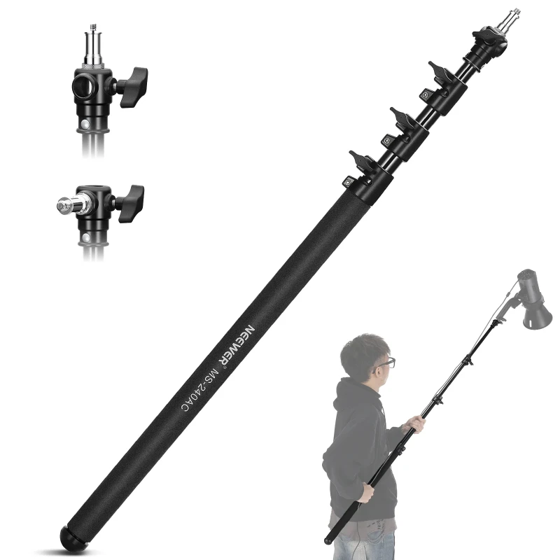 7.9ft/240cm Telescopic Air Cushion Boom Pole (MS240AC)