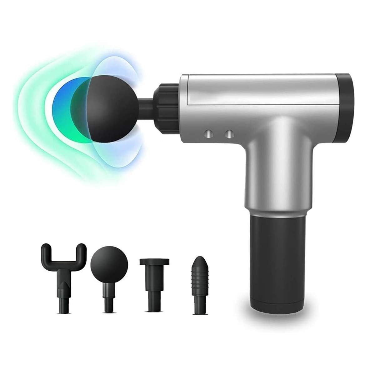 SmartGadgets Fascial Gun Massage Gun | Deep Tissue Percussion Muscle Body Massager Gun 6-speed | Pain Stress Relief 4 Massage Head | Multipurpose Portable Body Facial Massagers
