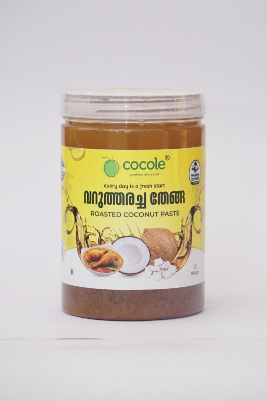 Cocole Homemade Natural & Fresh Ready To Cook Roasted Coconut Paste (വറുത്തരച്ച തേങ്ങ) - 600g, 400g | Kerala Style Varutharacha Thenga