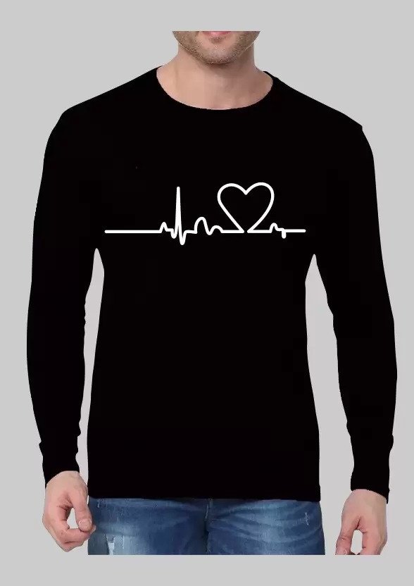 L G Garments Men's Trendy Stylish Regular Fit Cotton Rich Blend Printed T-Shirt - Black & Navy (S , M , L , XL , XXL)