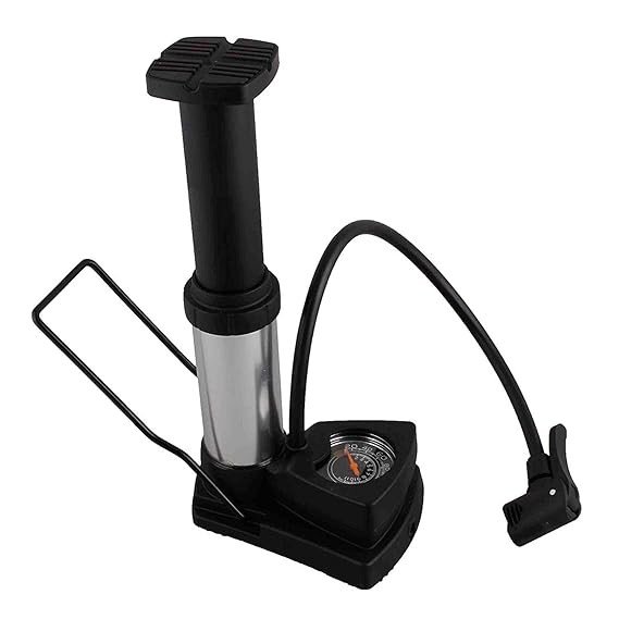 SmartGadgets Mini Foot Pump, Foot Pump for Bike Car Tyre Inflator Pump Super Fast Air Pump for Cycle with Tyre Pressure Gauge Portable High Pressure Foot Air Pump Multipurpose Use As Balloon Air Pump 