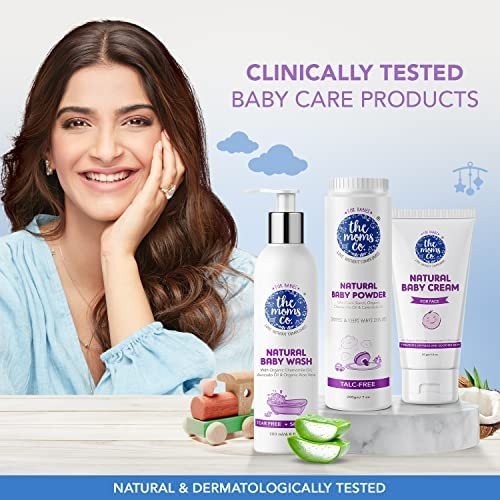 The Moms Co. Travel Kit For Baby with Shampoo (30 ml), Wash (30 ml) and Lotion (30 ml)