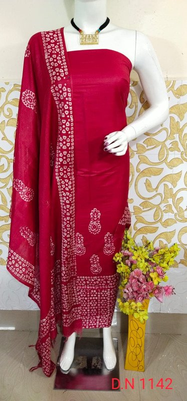 Edathl Star Collection's Attractive Premium Quality Batik Printed Suit For Women | Churidar Matrerial