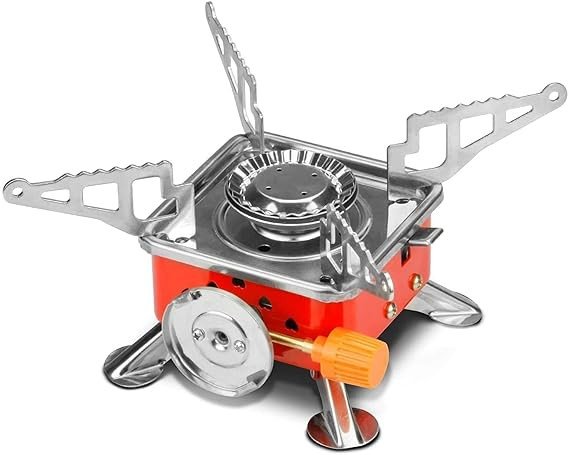 SmartGadgets  Portable Gas Stove, Camping Gas Stove, Butane Gas Stove, Small Gas Stove for Travelling, Mini Stove with Folding Furnace and Stainless Steel Body with Storage Bag for Hiking and Picnic