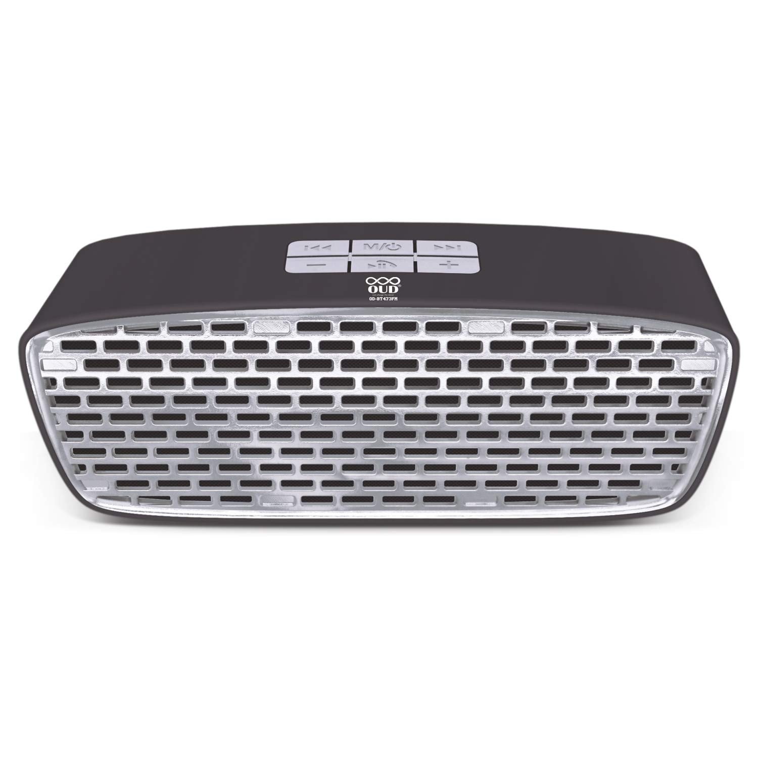 OUD OD-BT473FM Portable Wireless Multifunction Mega bass TWS Connection USB Disk TF Card Hand Free Calling AUX Input Bluetooth Speaker(Grey)