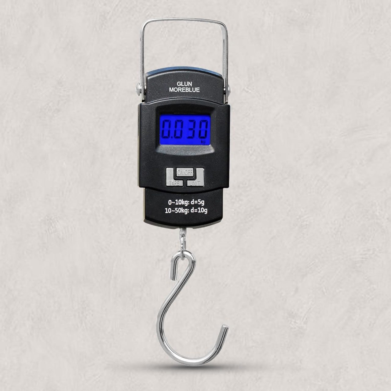 SmartGadgets Luggage Scale-Digital Weighing Scale, Bag Weighing Scale for Luggage, Electronic Portable Fishing Hook Type Digital LED Screen, 50 kg (Black)