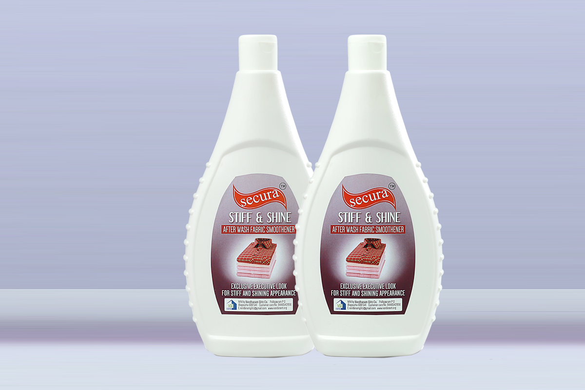 Secura Stiff And Shine | After Wash Fabric Smoothener 500ml | Keeps Your Clothes Stiff And Shine | Long stay Fragrance