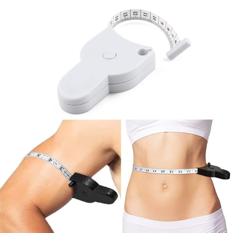 SmartGadgets Body Measuring Tape - Retractable 150cm Inch Tape With Lock Pin and Push Button for Body Measurement, Fat Measurement, Weight Loss, Sewing, and Tailoring